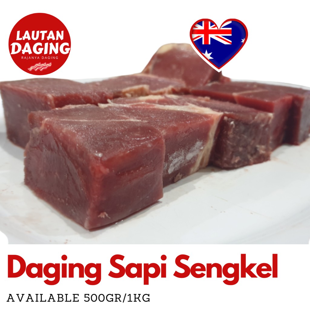 

Import Australia Daging Sapi Sengkel / Beef Shank / Shankle - 500 gram