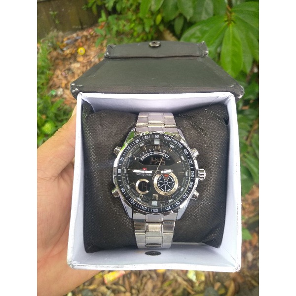 JAM TANGAN PRIA SA DUAL TIME RANTAI