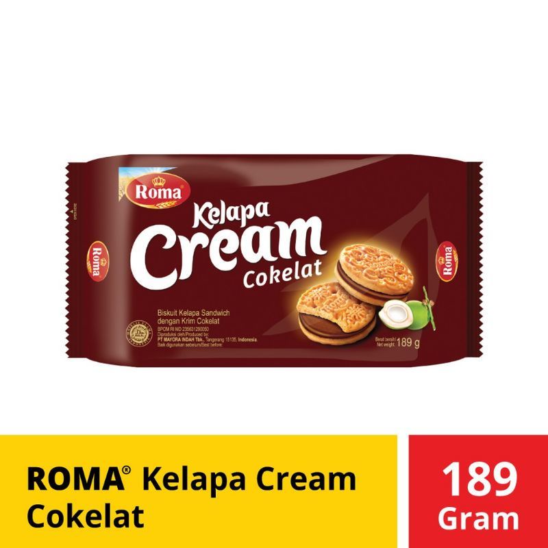 

ROMA Kelapa Cream Coklat 189 gr