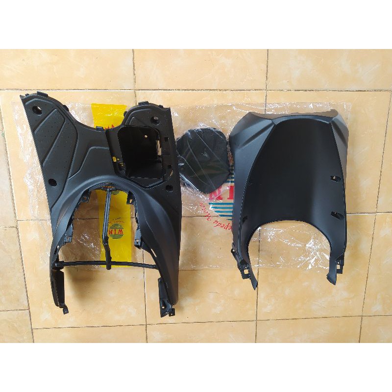 PAKETAN COVER BODY MOTOR BORDES / DEK PIJAKAN KAKI + DEK PARU / SPOILER HONDA BEAT POP TERMURAH