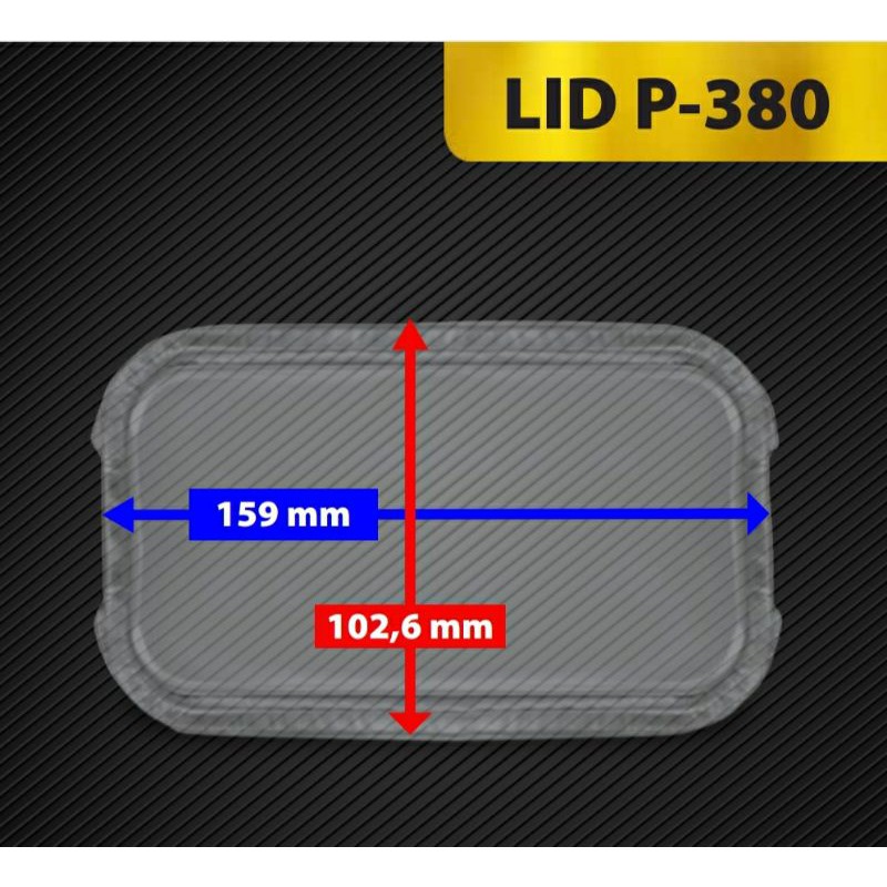 Wadah aluminium foil P-380 / loyang aluminium foil mentai / aluminium foil untuk schotel &amp; lasagna