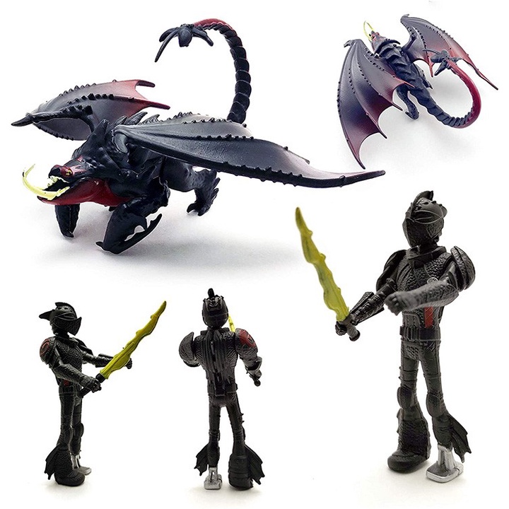 Set Figure How to Train Your Dragon 3 Mainan Topper Naga