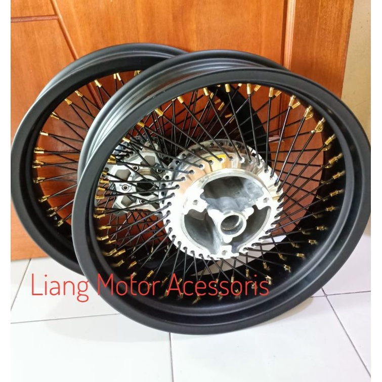 Sepaket Velg VRossi Ring 17 Tromol Set Custom Jari2 Seribu - Yamaha Vixion R 155 / R15 V3 / VVA / XS