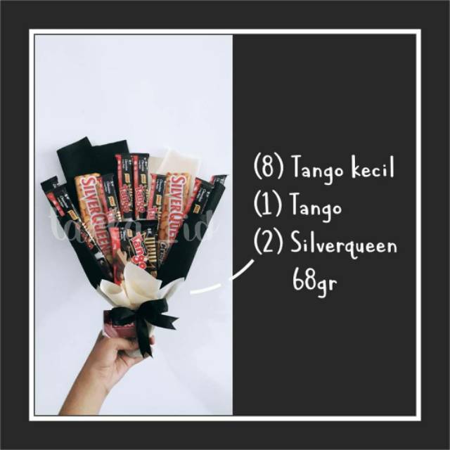

Buket Coklat 65ribu/Buket Wafer Tango/Buket Silverqueen