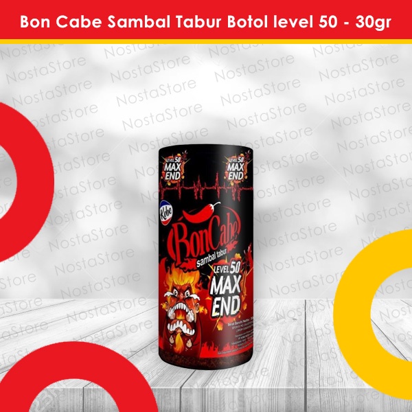 

Bon Cabe Sambal / Bubuk Tabur Botol level 50 Max End 30gr