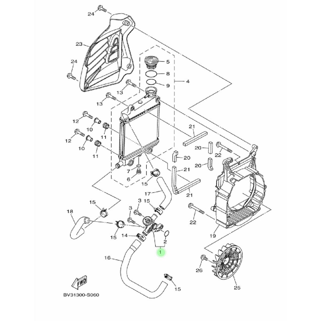 TERMOSTAT THERMOSTAT ASSY NMAX N MAX AEROX 155 LAMA DAN NEW CONNECTED ORIGINAL YGP 2DP-E2410-00