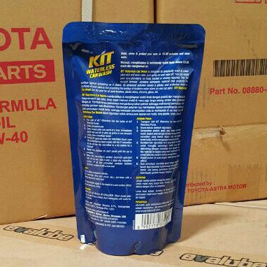 PEMBERSIH / CUCI MOBIL TANPA AIR KIT WATERLESS CAR WASH POUCH 500 ML