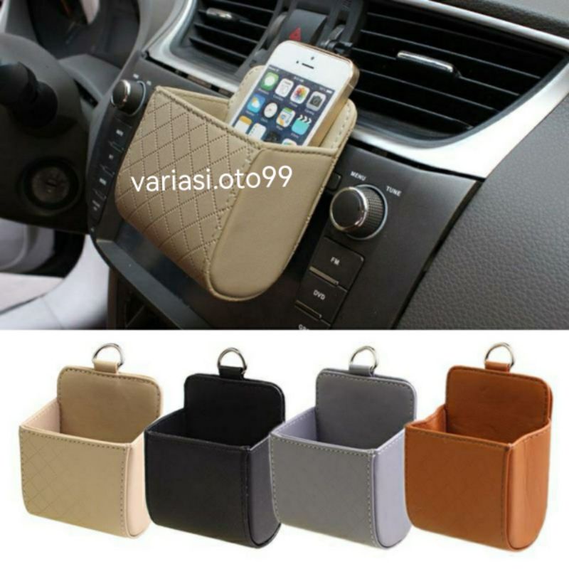 KANTONG GANTUNG AC MOBIL ORGANIZER DASHBOARD AIR VENT CAR INTERRIOR ASESORIS MOBIL HOLDER