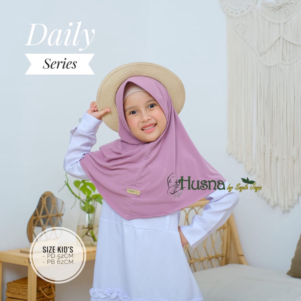 Husna Hijab Instant Daily Series Anak Jersey Premium