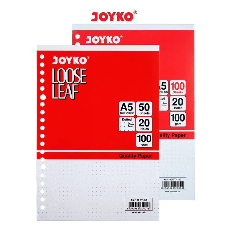 

LOOSE LEAF BINDER JOYKO A5 DOTTED