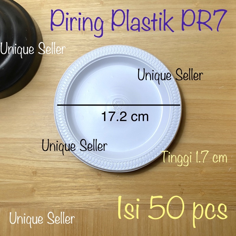 Piring Plastik Sedang 17 cm PR7 isi 50 pcs / Piring Plastik Makan Putih 17cm PR 7 isi 50 pcs / Piring Makan Plastik Putih Susu PR7 / Piring Makan Plastik Putih susu PR 7 / Piring Plastik 17 cm Putih / Piring Plastik 17 cm Putih Susu