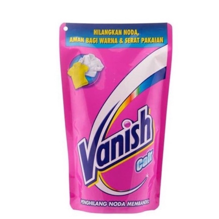 VANISH Pink 425mL Penghilang Noda Cairan Pembersih Pakaian Warna/ Cair White Putih Refill Botol Bubu