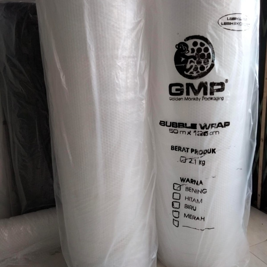 ( KHUSUS GOJEK / GRAB ) Bubble Wrap PUTIH 1 ROLL ( 125 cm x 50 m )