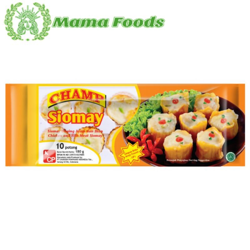 

Somay Ayam Dan Ikan Champ Chicken & Fish Siomay 180gr Dimsum Frozen