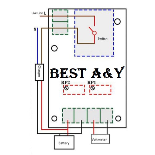 Batterai Accu Module Charger 12V DC Adjustable modul Cas Otomatis Aki 13,8V-14,8V