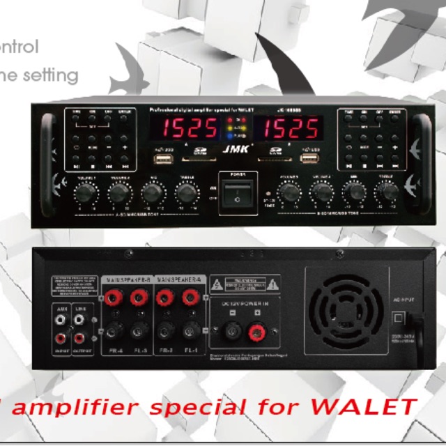 Ampli  Walet Khusus JMK jk-1688SB Ampli Wallet 2 player