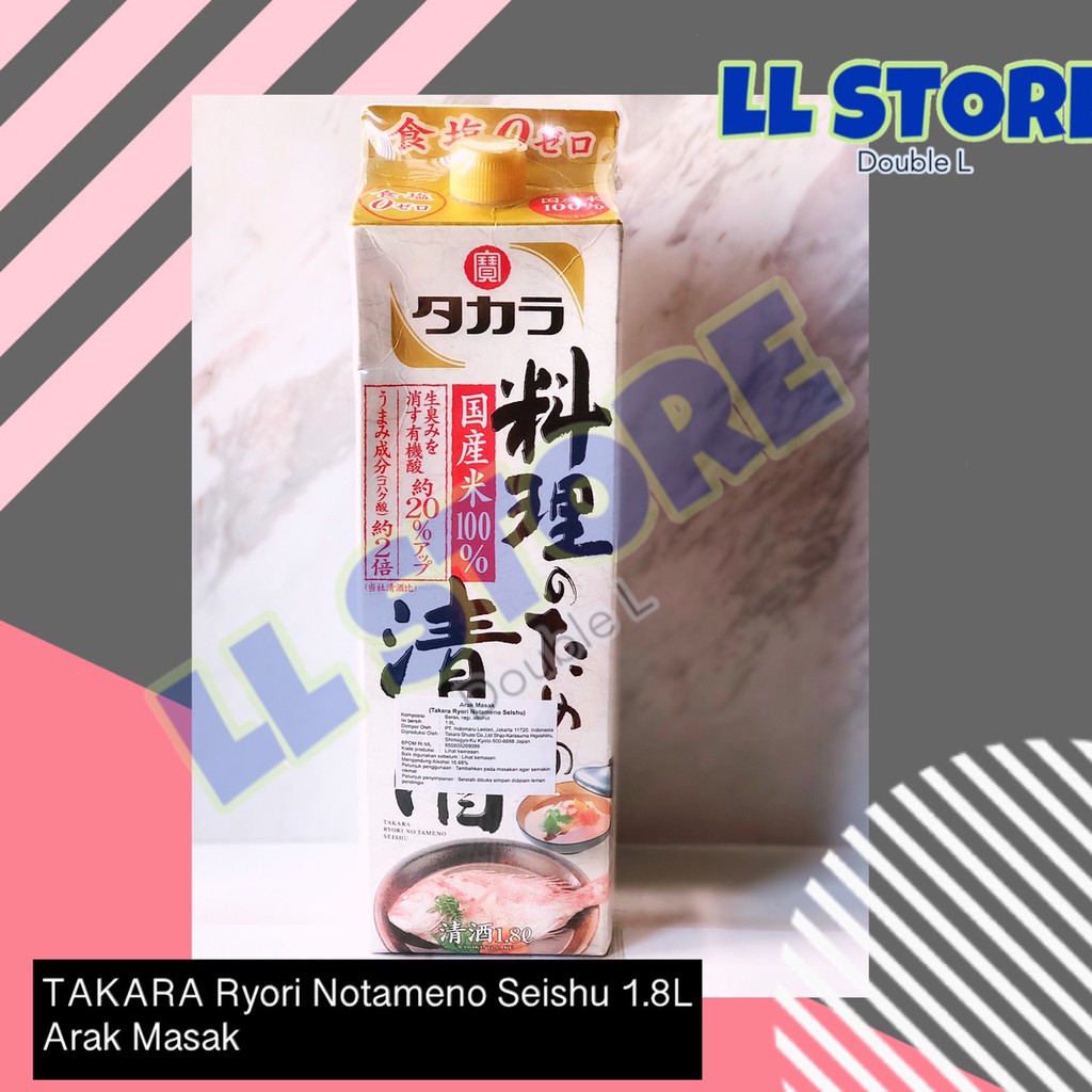 

TAKARA Ryori Notameno Seishu 1.8L | Arak Sake Masak Jepang | Cooking Sake