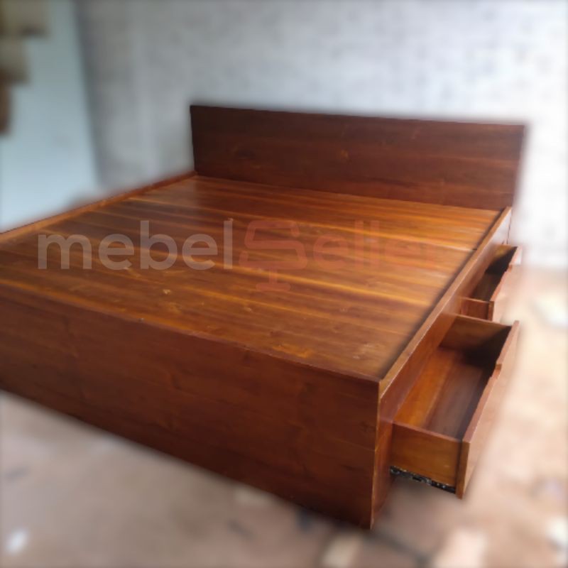 Tempat Tidur Minimalis - Dipan Minimalis - Tempat Tidur Laci - Tempat Tidur Jati