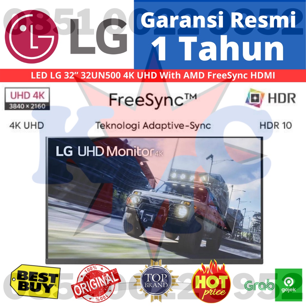 Monitor LED LG 32” 32UN500 4K UHD With AMD FreeSync HDMI