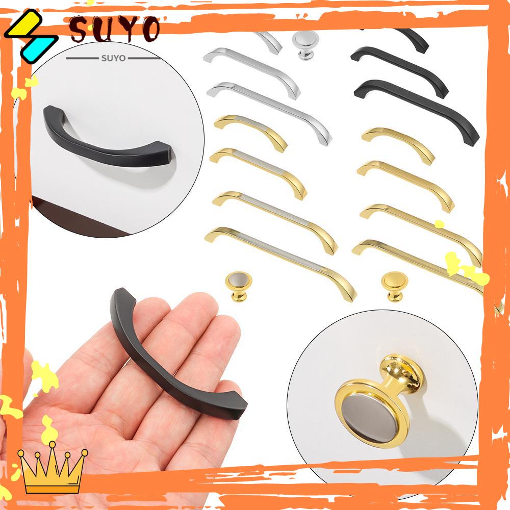 SUYOU Home Decor Door Handle Luxury Drawer Handles Door Knob Zinc Alloy Cabinet Kitchen Cupboard Furniture Hardware Modern Wardrobe