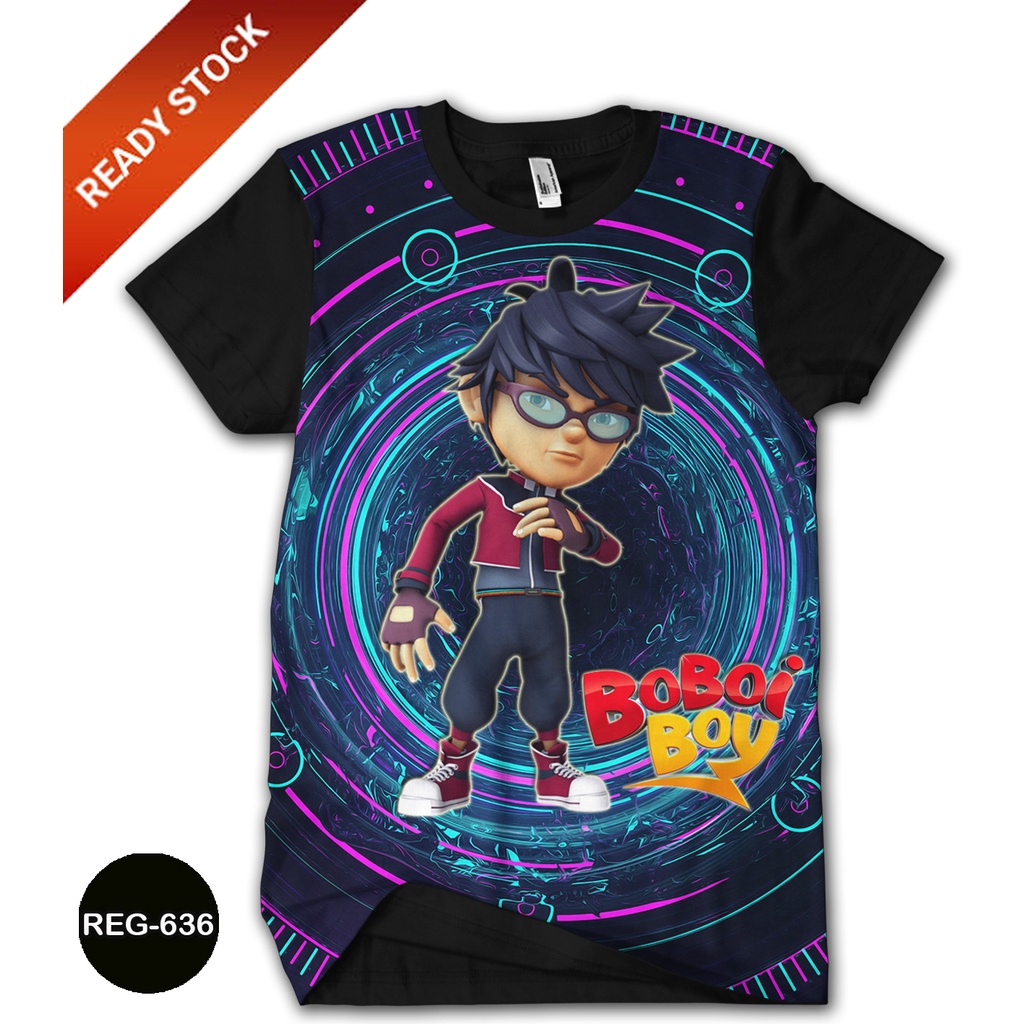 Baju Anak Boboiboy Fang Super Galaxy 3D Baju Boboiboy Kartun TV Animasi #REG-636