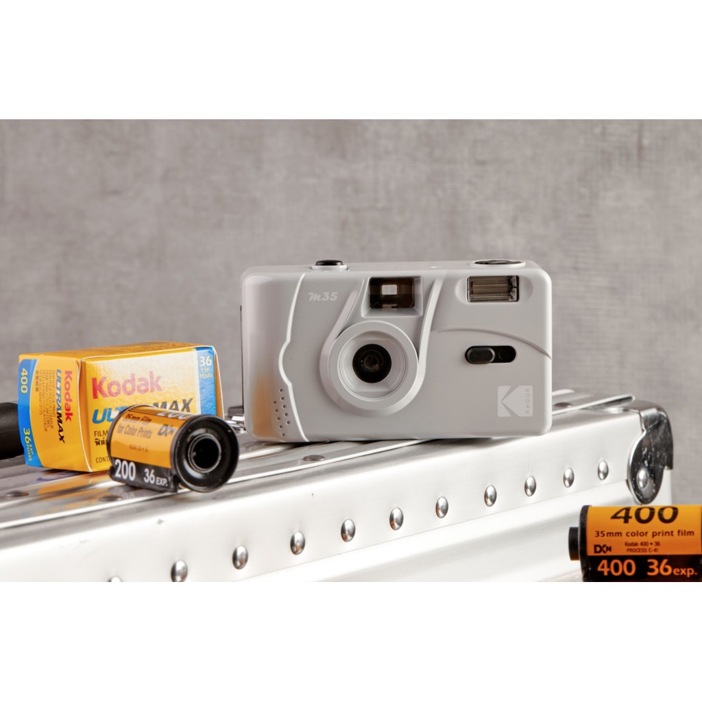 Kodak Film Camera M35 - Kuning - Ungu- Hijau-MARBLEGREY