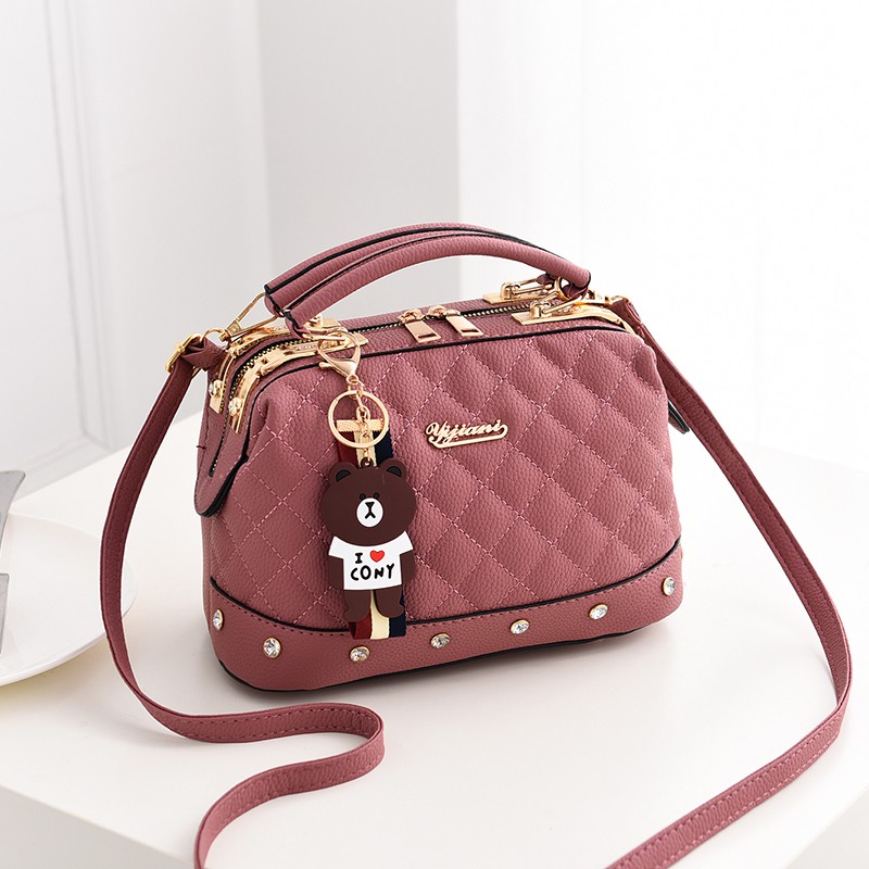 JK 242 1KG MUAT 2PCS TAS WANITA IMPORT SELEMPANG DOCTOR GRAY U3042 C8046