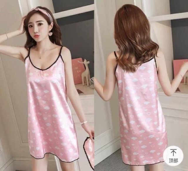 (15 motif) JC Daster KENSI Satin Import / Daster Wanita Sexy / Daster tank import