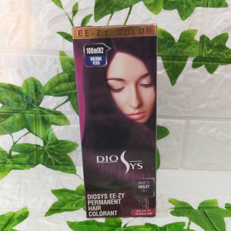 DIOSYS VIOLET UNGU EE-ZY PERMANENT HAIR COLORANT CAT PEWARNA SEMIR RAMBUT