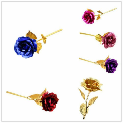 Bunga Mawar Simple Berlapis Emas Untuk Hadiah Valentine Shopee Indonesia