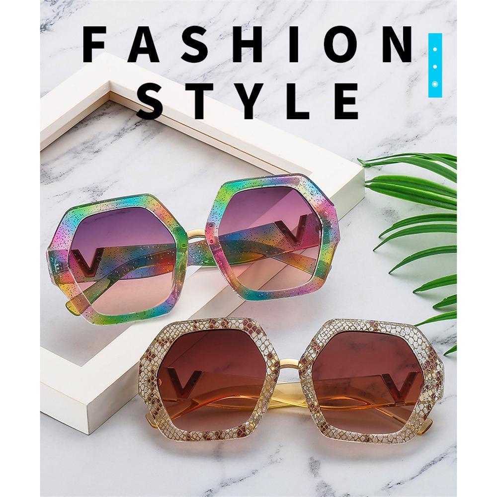 Lily Wanita Oversized Sunglasses Ins UV400 Fashion Matahari Shades