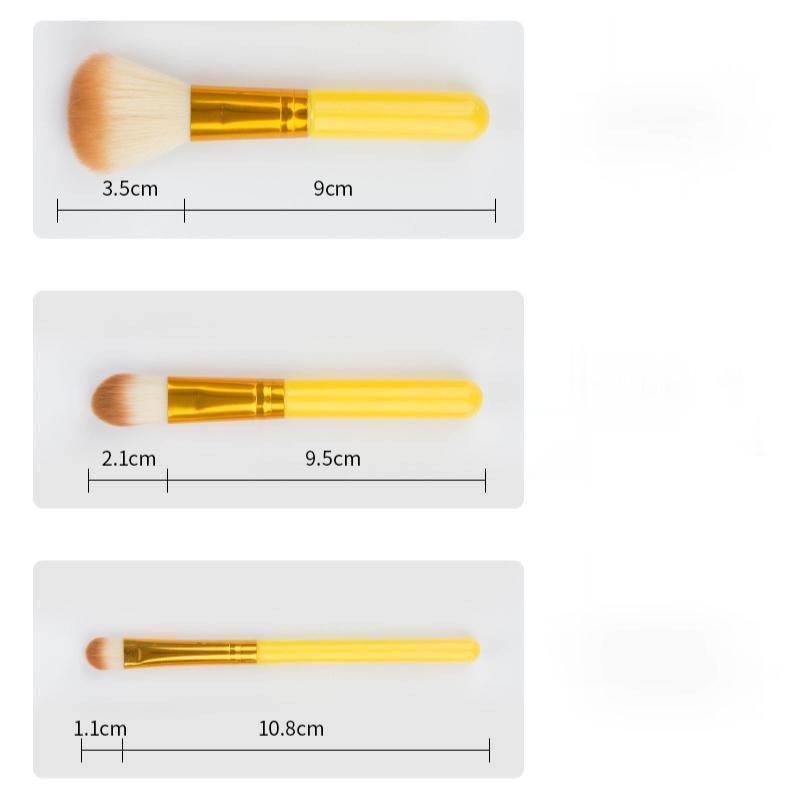 Mysterygirl - [Grosir] Kuas Makeup Colorina Brushset brush on koas Makeup Set Make Up Brush 7 IN 1 Box Kuas Set Import