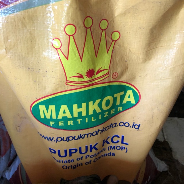 Pupuk KCL Mahkota 1KG Repack Pupuk Pembesar Buah