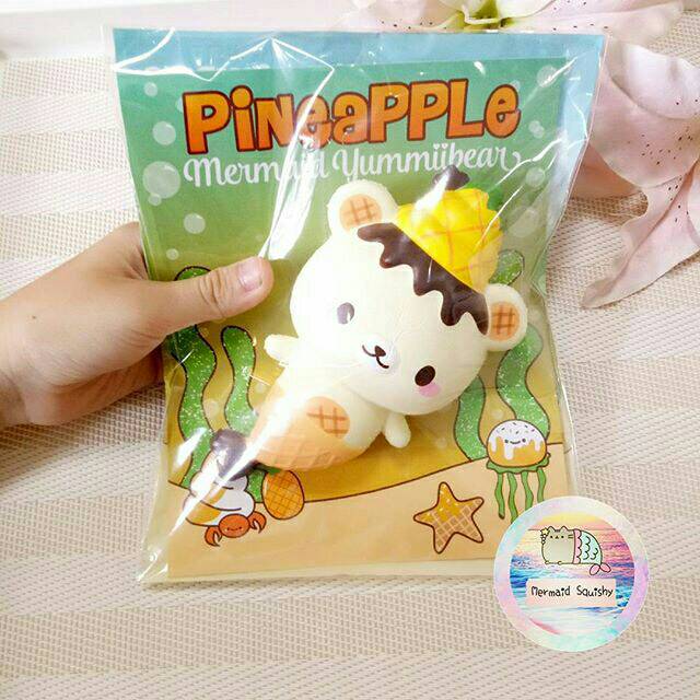 FLASH SALE BRAND NEW YUMMIIBEAR PINEAPLE MERMAID squishy