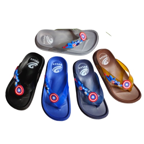 gos DULUX 356D C.A Sandal Jepit Anak Laki-Laki Motif Kapten Amerika UKURAN 24-29