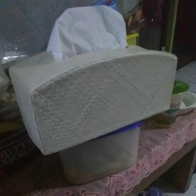Dt-1755 Box Tissue Cembung Atau Kembung Bahan Pandan Untuk Decoupage