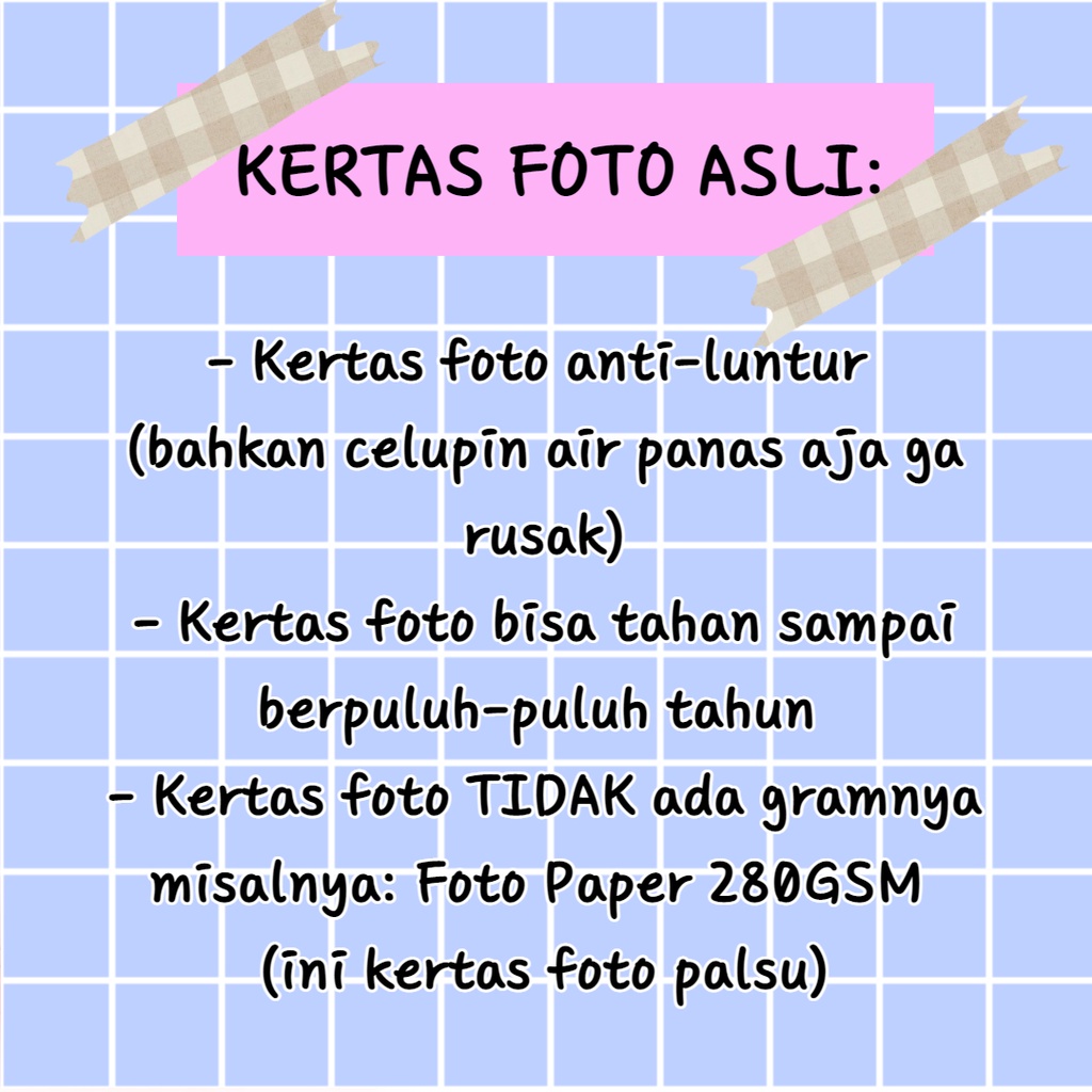 Cetak foto polaroid kodak frame 2R