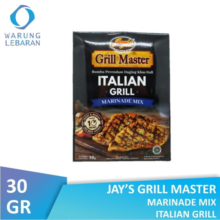 

Jay's Kitchen Grill Master Marinade Mix Italian Grill 30 gr