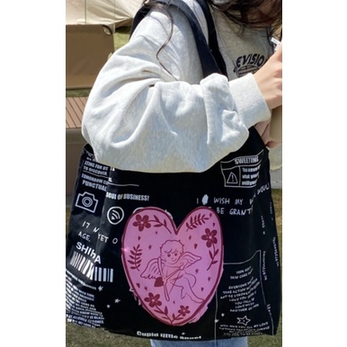 SWEET Totebag Fashion Wanita Tas Samping Tote Bag Aestethic NR