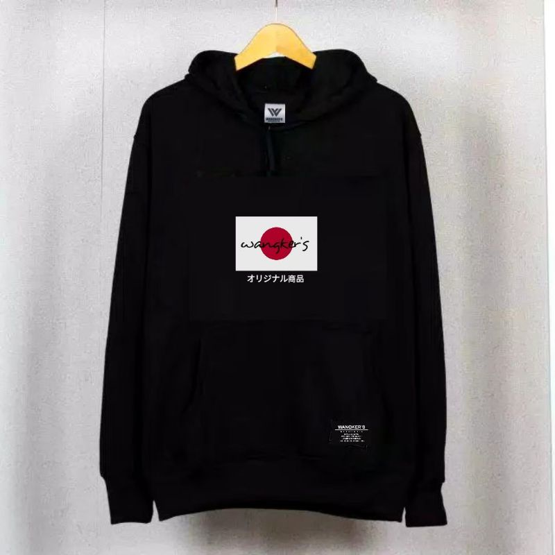 HODIE PRIA HITAM JAPAN BY WANGKERS - JAKET PRIA JAPAN - JAKET JAPAN MOTIF SIMPLE - BISA COD - JAPAN