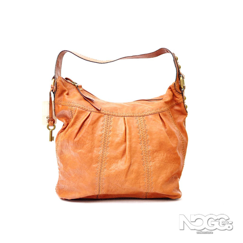 Fossil Vintage 1954 Flowery Embossed Large Hobo Bag & Shoulderbag