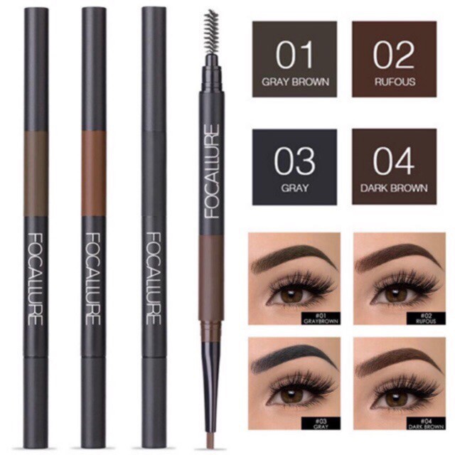 ★ BB ★ FOCALLURE 3 IN 1 Auto Brow Pen - FA64 - FA 64