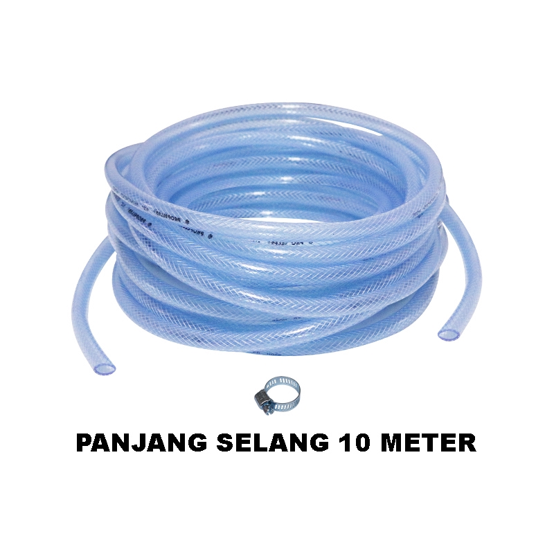 Eelic Sea 5 8inch Selang Taman Garden Hose Panjang 10 Meter Ukuran 5 8 Inch Motif Anyam Transparan Shopee Indonesia