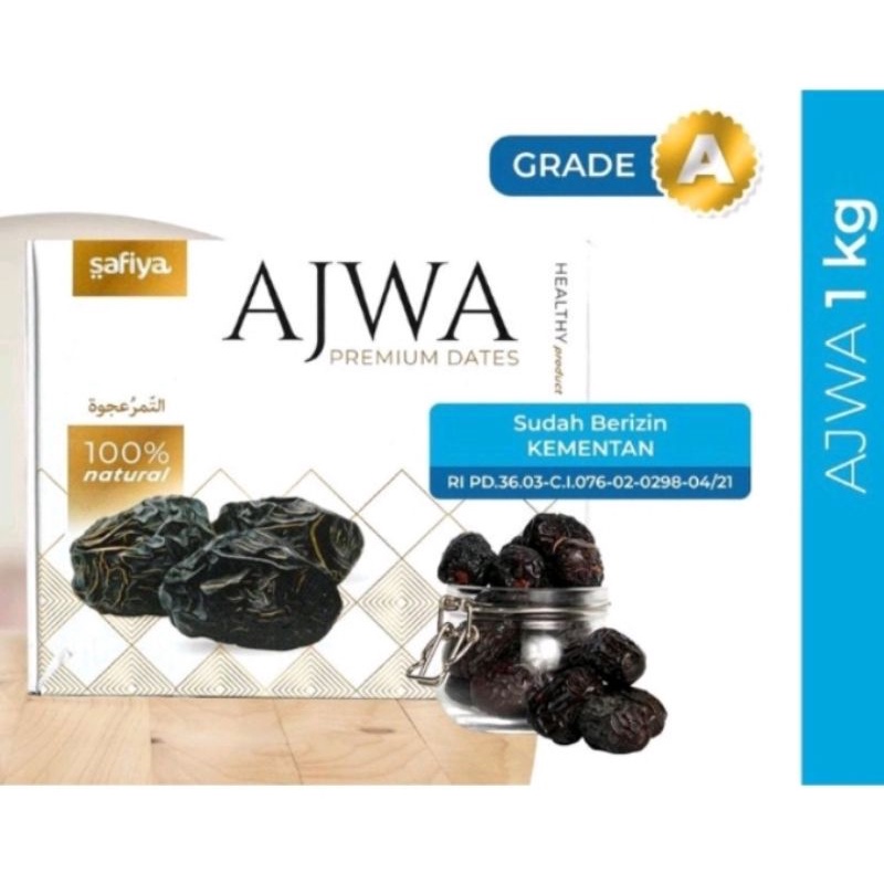 

Ajwa Safiya Premium 1 Kg | Ajwa Sultan Tamoor Premium
