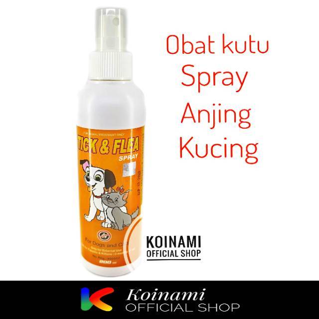 TICK &amp; FLEA SPRAY 200ml / raid all / anti kutu semprot / cat &amp; dog / kucing anjing / pet / hewan