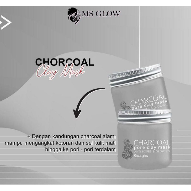 CLAY MASK MS GLOW , CLAY MASK CHARCOAL CLAY MASK GREENTEA MSGLOW