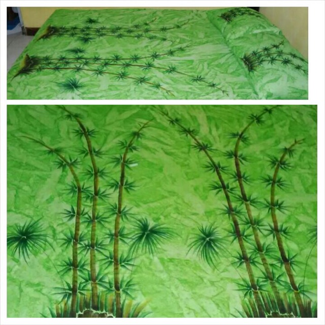 

Sprei lukis bali motif bamboe