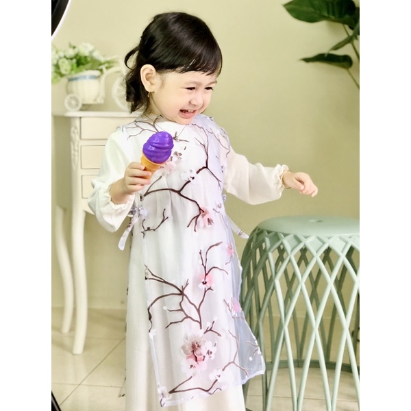 Dress Halona Organza - Dress lengan panjang / Gamis anak by KELLINCIKI