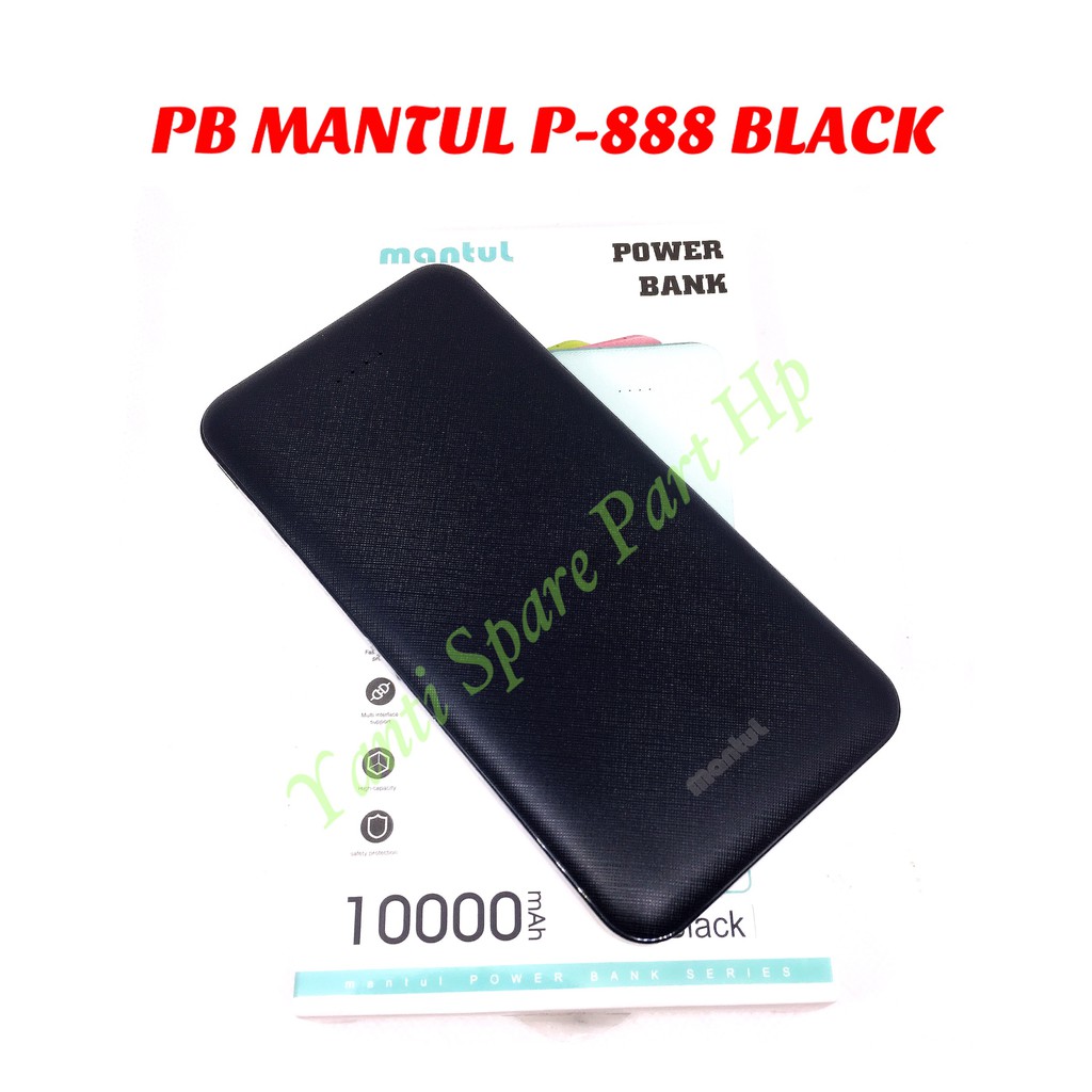 Power Bank mantul P888 Real Capacity 10000mAh Original New