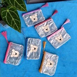 Dompet Pouch Mini 3D Mika Bear Lucu Murah